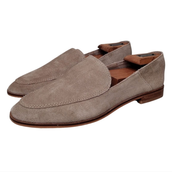 Dolce Vita Perrie Women's Tan Suede Neutral Rounded Toe Slip On Loafers Sz 9.5 - Picture 1 of 14